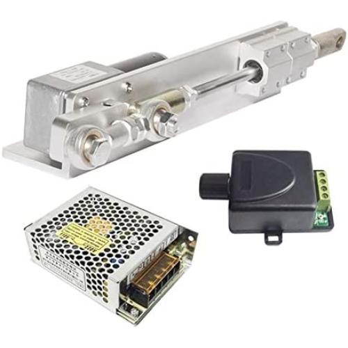 Moteur DC Pangocho Jinchao - Alimentation Électronique 110V-240V, Contrôleur PWM de Vitesse, Actionneur Linéaire Moteur Récupératif, Facile à Installer (Vitesse (RPM) : 200rpm, Tension (V) : 12V)