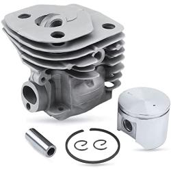 Haishine 47mm Cylinder Head Piston Kit for HUSQVARNA 359 357 XP 357XP Chainsaw Engine Motor Parts 537 15 73-02