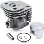 Haishine 47mm Cylinder Head Piston Kit for HUSQVARNA 359 357 XP 357XP Chainsaw Engine Motor Parts 537 15 73-02