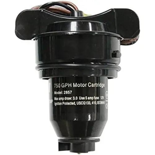 Johnson Pump 28572 Replacement Cartridge for 750 GPH Bilge Pump - Model No. 32702, Black