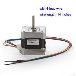 TB6600 4A 9-42V Stepper Motor Driver CNC Controller with Stepper Motor Nema 17 Bipolar 1.7A 40N.cm Holding Torque and Motor Mounting Bracket for 3D Printer Hobby CNC Router XYZ by Beauty Star