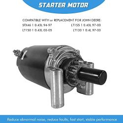 Starter Motor Replacement for Kohler Engine 15-20HP 12-098 Series John Deere LT133 All, LT155 All, LT160 All, LTR155 All, STX46 All AM122435, 5770N 5666940 SM56669