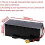 Wnicek 36V 7.5Ah Ebike Battery Pack 18650 Li-ion Cell Battery Customizable Lithium Battery for E-Bike Scooters Electric Tools for Motors Within 750W with BMS + Charger