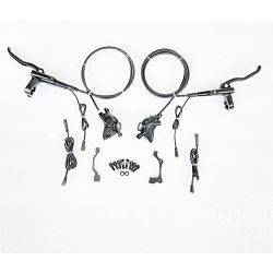 CONHIS Motor Ebike 4 Piston Hydraulic disc Brake Sets Four Piston Caliper Hydraulic Disc Brake for Bafang mid Drive or Normal Kits