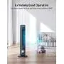 Tower Fan, PARIS RHÔNE Oscillating Fan, DC Motor with 28dB, 12 Speeds, 4 Modes, Night Light, 12H Timer, LED Display, Quiet Cooling Bladeless Fan with Remote for Bedroom Living Room & Office