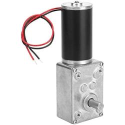 Motor High Torsion Speed Reduce Electric Gearbox Motor Reversible Worm Gear Motor 8mm Shaft Permanent Magnet Controls Power Tool Replacement Parts 24V(70RPM)