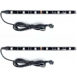 Kingshowstar 2PCS 8inch 6LED Multi-Color Flexible Strip Accent Lights 5050 SMD Flex RGB for Motorcycle, ATV, Car