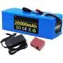 Jieoto 36V E-Bike Battery Pack 20000Mah Lithium-Ion Battery Electric Bike Scooter Battery Pack Electric Bicycle Battery for 500W 350W 250W 200W Motor with BMS and Charger