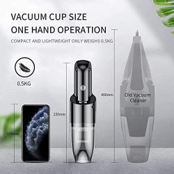 Mini Protable Car Vacuum Cordless,Handheld Vacuum for Quick Cleaning, Hand held vacuuming, Dust Buster Cordless Rechargeable for Car Home and Office