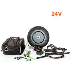 36V 350W Electric Scooter Conversion Kit 8 Inch Brushless Huv Motor Kit for Kick Scooter DIY Electric Trikke Speed Can Be 30KM/H