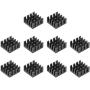 uxcell Electronic Radiators Heatsink for MOS GPU IC Chip Black 14 x 14 x 7 mm 10pcs