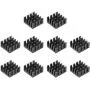 uxcell Electronic Radiators Heatsink for MOS GPU IC Chip Black 14 x 14 x 7 mm 10pcs