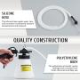 Orion Motor Tech Brake Bleeder, Pneumatic Brake Fluid Bleeder Kit with 8 Master Cylinder Adapters, 1L Vacuum Brake Bleeder for Solo Brake Fluid Replacement, Brake Fluid Bleeder Kit