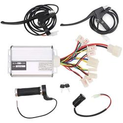36V 1000W Motor Brush Controller Set, Electric Speed Regulator with Throttle, Replacement Brushed Controller for Electric Bicycles, Scooters, Tricycles