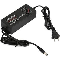AC/DC Power Supply Adapter Universal 9-24V Voltage Display Speed regulating Power Supply with Voltage Adjustment knob for Motor Speed Control