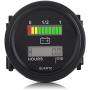 12V/24V/36V/48V/72V LED Digital Battery Indicator Gauge with Hour Meter for Golf Cart Forklift Car Scooter Motorcycle 12-72 Volt