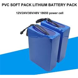 Grideto Ebike Battery Lithium Battery Pack, 12V 24V 36V 48V 18650 Lithium Battery Pack,Waterproof PVC Lithium Battery Pack,for Power Tools Motorcycles Scooter 1000W -200W Motor