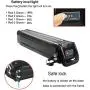 Jieoto Ebike Battery 48V 36V 10AH 13Ah Replacement Lithium Battery Pack for 750W 500W 350W 250W Electric Bike Folding Bike Bicycles Motor with Charger