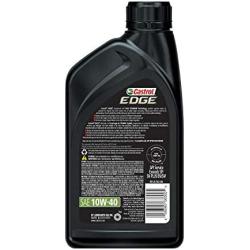 Castrol 06246 EDGE 10W-40 Advanced Full Synthetic Motor Oil, 1 Quart, 6 Pack