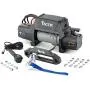 TACTIK 10,000 lb High Performance Winch with Integrated Solenoid, Steel Cable - 5.5 HP Electric Winch - 12-Foot Remote Controller - Bumper Mount Offroad Tow Recovery - Fits Jeep, Trucks, SUVs