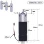 236575, RV in-Wall Slide-Out Motor Compatible with Lippert Schwintek In-Wall Slide System, IG-42 10mm motor Assembly, Slide Motor for Travel Trailer and Camper | 300:1 High Torque Gear Ratio, 12V