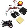 12V Universial Motorcycle Anti-theft Security Alarm System with Double Remote Control, Motorcycle Remote Control Alarm Warner Anti-Theft Security Burglar Alarm System