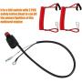 Stylemafia Universal Boat Outboard Lanyard Engine Motor Kill Urgent Stop Switch/Safety Lanyard Tether Cord 2 pcs Compatible with YamahaTohatsu Honda Outboard Motors, ATV Boat Bike