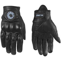 Willbros Motorcycle Gloves Leather Touch Screen Full Finger Motocross Cycling Motorbike ATV Bike Outdoor Sports Men Women M