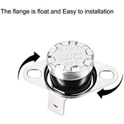 uxcell KSD301 Thermostat 150°C/302°F 10A N.C Adjust Snap Disc Temperature Switch for Microwave,Oven,Coffee Maker 2pcs