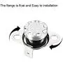 uxcell KSD301 Thermostat 150°C/302°F 10A N.C Adjust Snap Disc Temperature Switch for Microwave,Oven,Coffee Maker 2pcs