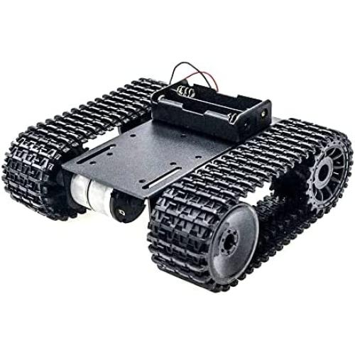 Premium Smart RC Robot Tank Car Chassis Platform TP101 for Arduino / Raspberry pi, Metal Tracked Platform Robotic Model with Plastic Caterpillar Chain, Remote Control Programmable Robotics / Crawler