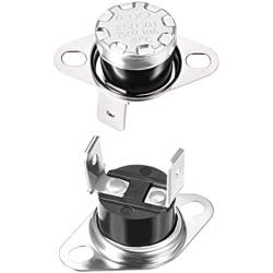 uxcell KSD301 Thermostat 40°C/104°F 10A N.C Adjust Snap Disc Temperature Switch for Microwave,Oven,Coffee Maker 2pcs