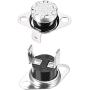 uxcell KSD301 Thermostat 40°C/104°F 10A N.C Adjust Snap Disc Temperature Switch for Microwave,Oven,Coffee Maker 2pcs