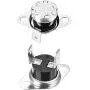 uxcell KSD301 Thermostat 40°C/104°F 10A N.C Adjust Snap Disc Temperature Switch for Microwave,Oven,Coffee Maker 2pcs