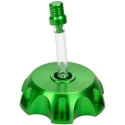 HIAORS CNC Aluminum Gas Fuel Tank Cover Cap with Breather Valve For 50cc 70cc 90cc 110cc 125cc 140cc 150cc 160cc Coolster SSR Pit Dirt Motor Bike Green