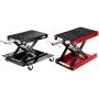 VIVOHOME 1100 Lbs Steel Wide Deck Motorcycle Lift ATV Scissor Lift Jack with Steel Motorcycle ATV Wide Deck Scissor Lift Jack Crank Hoist Stand