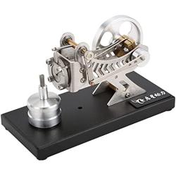 NC Hot Air Stirling Engine Motor Toy Mini Engine Generator Motor Toy Kids Physics Education Electricity Engine Generator Model Toy