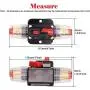 Support de Fusible Inline 125A 12V avec Réinitialisation Manuelle, pour Audio Auto, Bateau Marin, Interrupteur Stéréo et Système Inversor Solaire Support de Fusible Inline 125A 12V avec Réinitialisation Manuelle, pour Audio Auto, Bateau Marin, Interrupteur Stéréo et Système Inversor Solaire