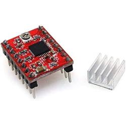 Easy to Repair Printer Accessories A4988 Compatible Stepper Stepstick for Motor Diver Module with Heat Sink Fit Fit for 3D Printer Controller Ramps 1.4(Pack of 5Pcs) Durable