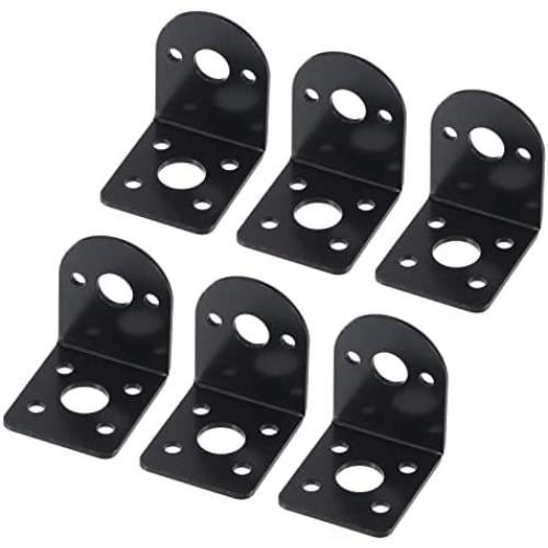 MECCANIXITY Motor Base Motor Mounting Bracket Holder 32x26x32mm Black for Gear Motor 6 Pack