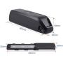 Jieoto Ebike Battery 36V 48V 10AH 10.4AH, Electric Bike Battery, for 1000W 500W Bike Motor, with Safe Lock, Charger, LED Indicator Light, for Mountain Bicycle, Cross Bike