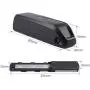 Jieoto Ebike Battery 36V 48V 10AH 10.4AH, Electric Bike Battery, for 1000W 500W Bike Motor, with Safe Lock, Charger, LED Indicator Light, for Mountain Bicycle, Cross Bike