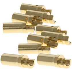 Heyiarbeit 10pcs 3.5mm Bullet Connector Gold Plated Banana Plug Female Connector Adapter for RC Lipo Battery ESC Motors