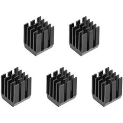uxcell Electronic Radiators Heatsink for Stepper Motor,3D Printer 9x9x12mm Black 5pcs