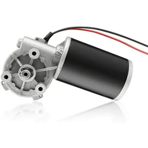 uxcell DC24V 80W 50RPM 6N.M Reversible Worm Gear Motor High Torque Speed Reducing Electric Gearbox Motor-JCF63R