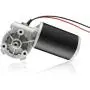 uxcell DC24V 80W 50RPM 6N.M Reversible Worm Gear Motor High Torque Speed Reducing Electric Gearbox Motor-JCF63R