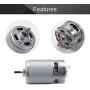 Fielect 21000RPM 12V DC Motor RS 550 Motor 79MMD D Shaft High Torque Electric Motor for Drills, Robots, RC Vehicals, Remote Controlled Cars/Robot, Saw Repair