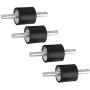 M4 Rubber Mounts Shock Absorbers Anti Vibration Silentblock Car Boat Bobbins, Pack of 4 (M4 10x10mm)