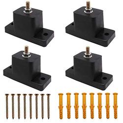 4 Pack Anti-Vibration Air Conditioner Mounting Bracket Shock-Proof Pads Rubber Vibration Isolator Mounts for Outdoor Air Conditioner Accessories