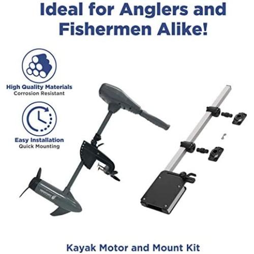 Newport Vessels Electric Kayak Trolling Motor with Kayak Mount Set
